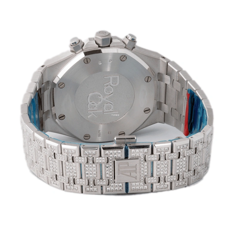 Audemars Piguet,Royal Oak 41mm,41mm,White Gold,Silver,Automatic,Chronograph,Day,26334BC,26334BC.ZS.1223BC.01