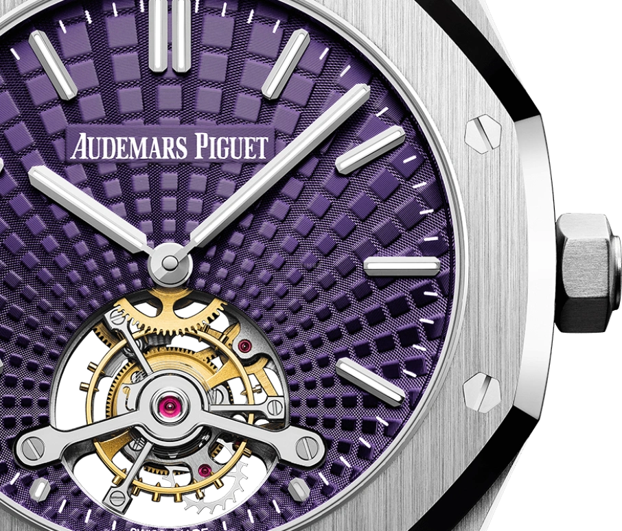 Audemars Piguet,Royal Oak 41mm,41mm,Stainless Steel,Purple,Handwound,Tourbillon,70hours,Francisco Lindor,26522ST,26522ST.OO.1220ST.01