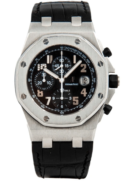 Audemars Piguet,Royal Oak Offshore 42mm,42mm,Stainless Steel,Black,Automatic,Chronograph,Day,26055ST,26055ST.OO.D001CR.01