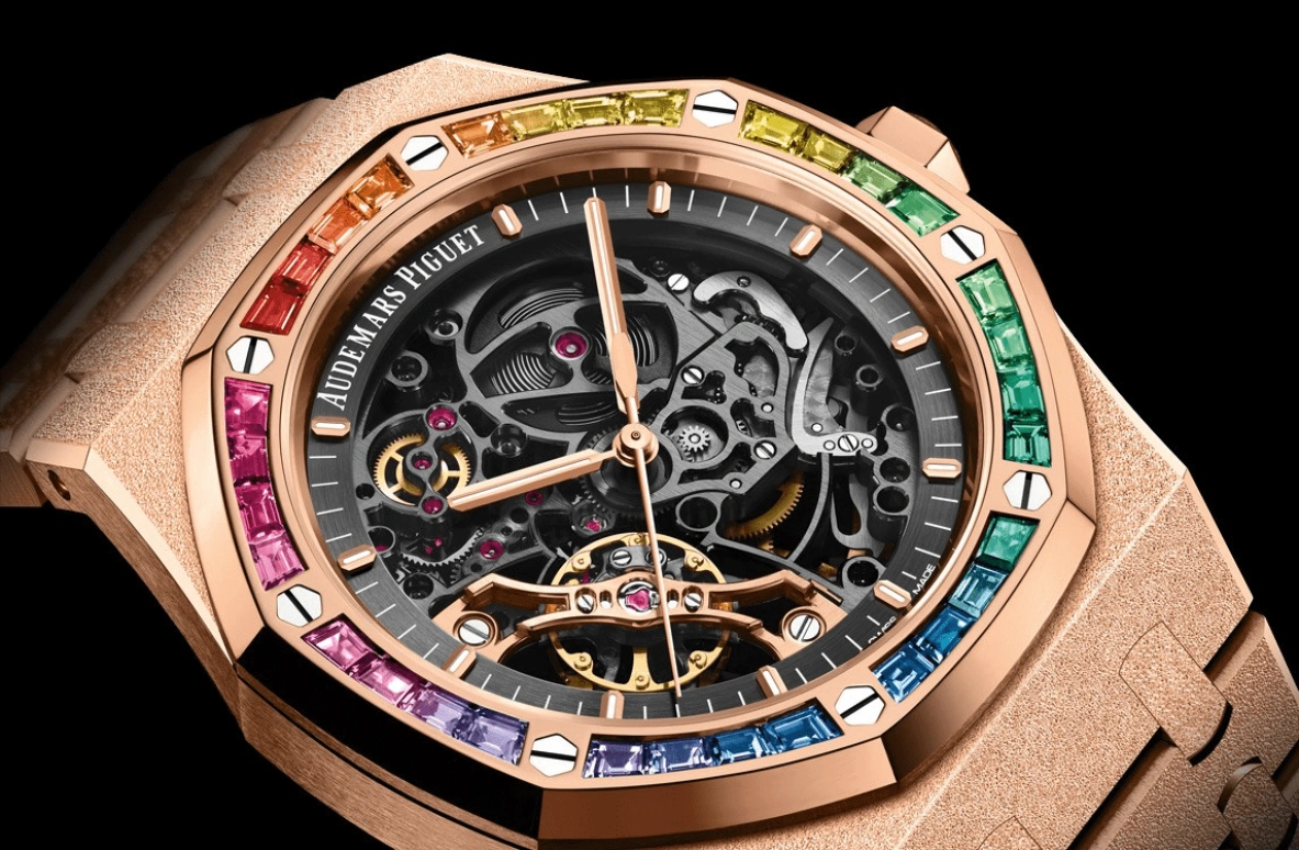 Audemars Piguet,Royal Oak 41mm,41mm,Pink Gold,Skeleton,Automatic,Double Balance,45hours,15412OR,15412OR.YG.1224OR.01