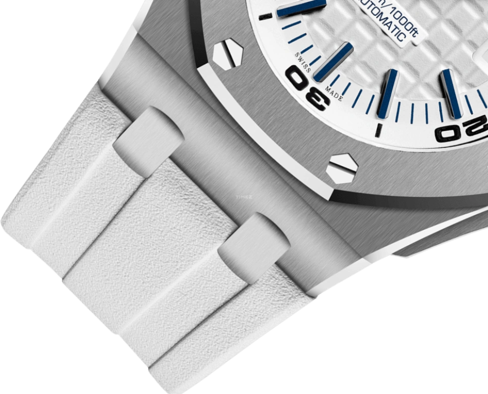 Audemars Piguet,Royal Oak Offshore 42mm,42mm,Stainless Steel,White,Silver,Automatic,Day,60hours,15710ST,15710ST.OO.A010CA.01