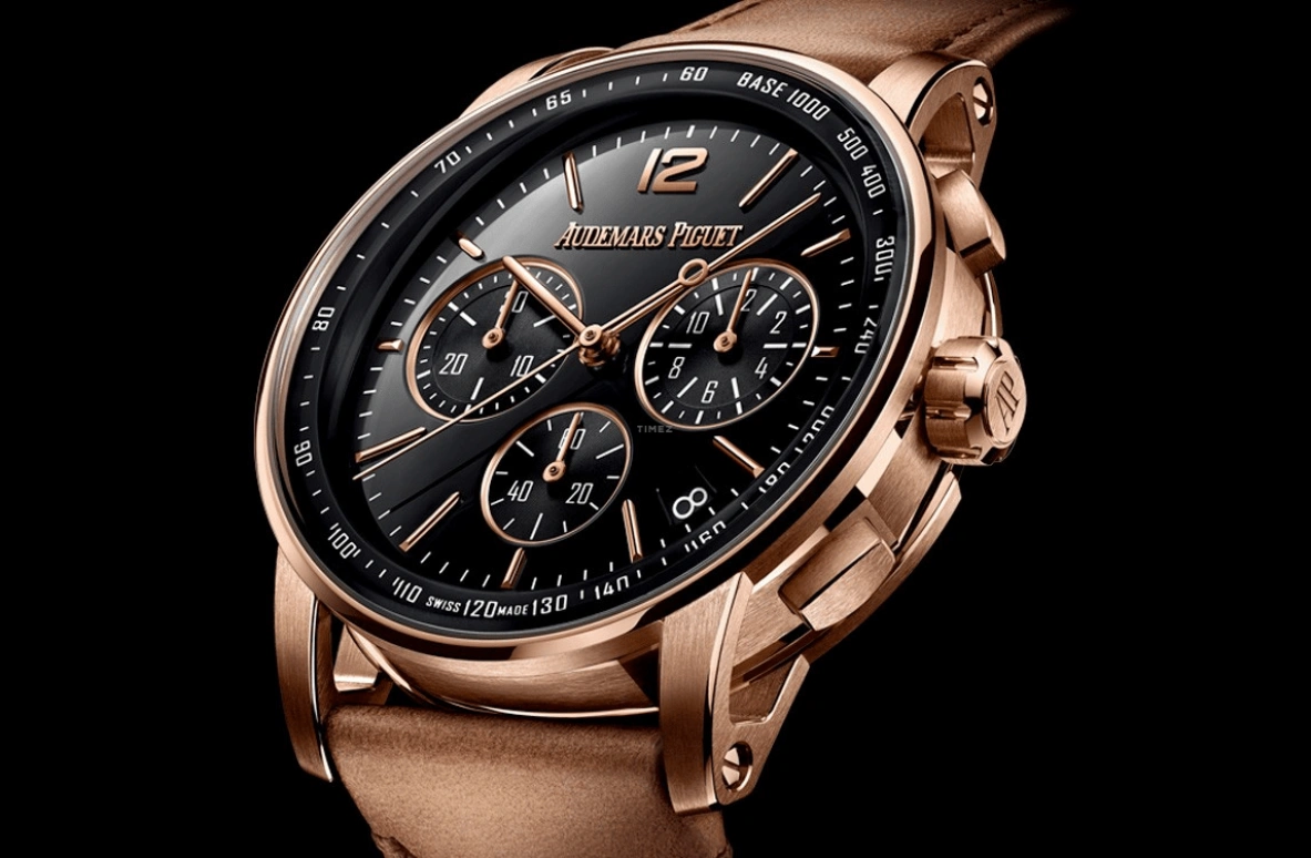 Audemars Piguet,CODE 11.59 41mm,41mm,Pink Gold,Black,Automatic,Chronograph,Day,Flyback,26393OR,26393OR.OO.A002CR.01