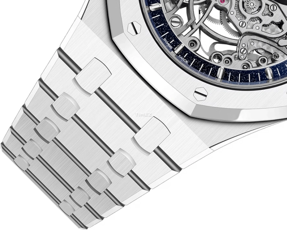 Audemars Piguet,Royal Oak 41mm,41mm,Ceramic,Silver,Blue,Automatic,Double Balance,45hours,15416CB,15416CB.OO.1225CB.01