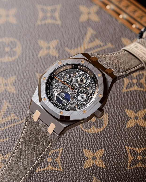 Audemars Piguet,Royal Oak 41mm,41mm,Ceramic,Rose Gold,Skeleton,Automatic,Moonphase,Perpetual Calendar,Leap Year,Month,40hours,In-house Caliber,26585CM,26585CM.OO.D301VE.01 Special limited
