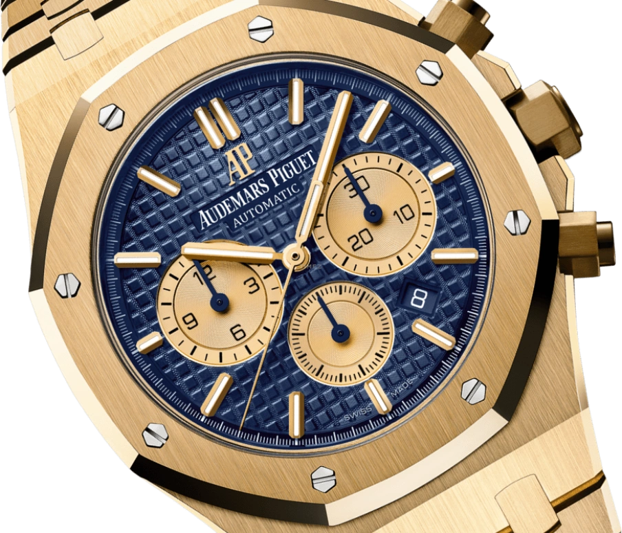 Audemars Piguet,Royal Oak 41mm,41mm,Yellow Gold,Blue,Automatic,Chronograph,Day,Anthony Davis,26331BA,26331BA.OO.1220BA.01