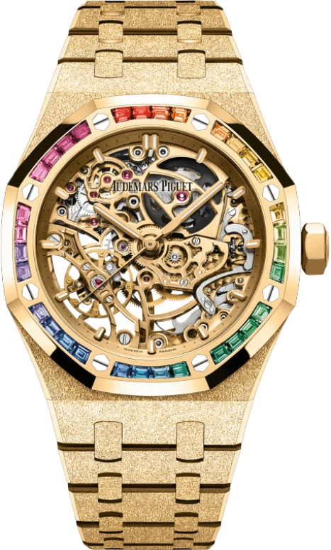 Audemars Piguet,Royal Oak 37mm,37mm,Yellow Gold,Skeleton,Automatic,Double Balance,45hours,15468BA,15468BA.YG.1259BA.01