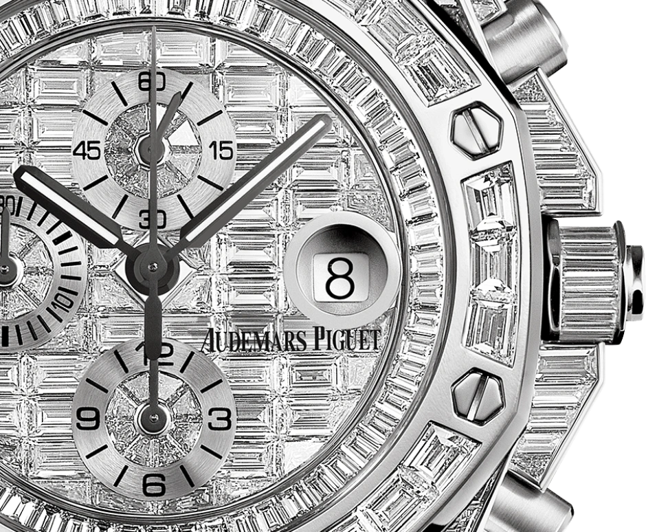Audemars Piguet,Royal Oak Offshore 42mm,42mm,White Gold,Black,Automatic,Chronograph,Day,26473BC,26473BC.ZZ.8043BC.01