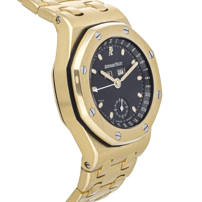 Audemars Piguet,Royal Oak Offshore 38mm,38mm,Yellow Gold,Black,Automatic,Month,Date,Day,25807BA,25807BA.O.1010BA/01