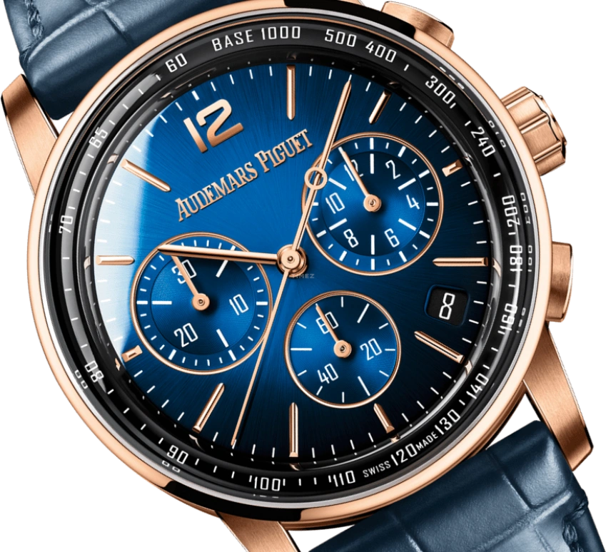 Audemars Piguet,CODE 11.59 41mm,41mm,Rose Gold,Blue,Automatic,Chronograph,Day,Flyback,26393OR,26393OR.OO.A028CR.01