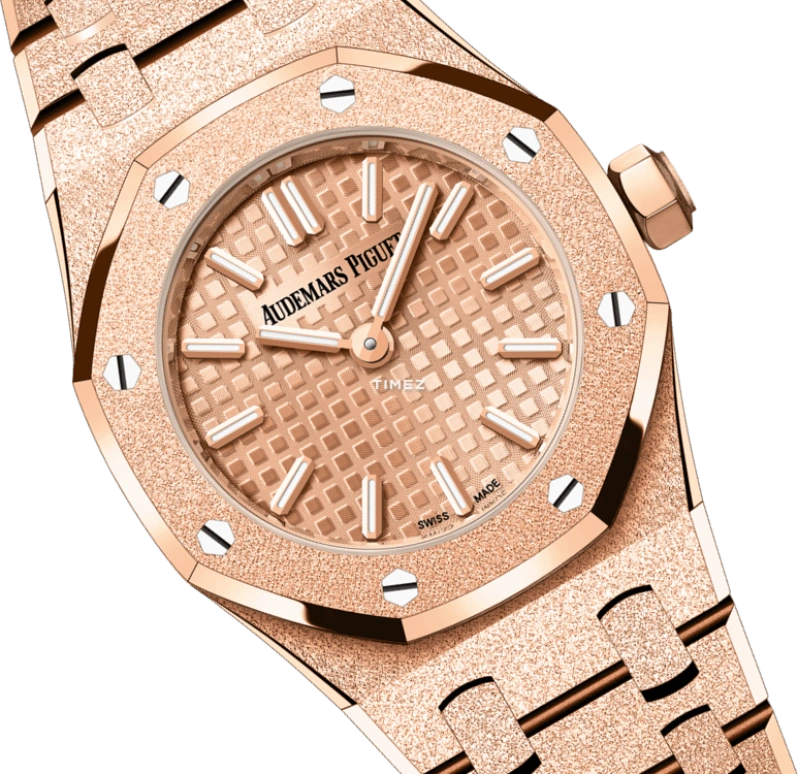 Audemars Piguet,Royal Oak 23mm,23mm,Rose Gold,Quartz,In-house Caliber,Sapphire,Crystal Glass,67630OR,67630OR.GG.1312OR.01