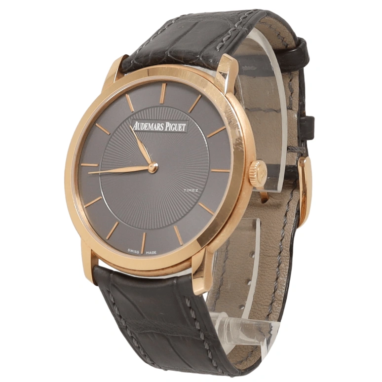 Audemars Piguet,Jules Audemars 39mm,39mm,Rose Gold,Smoky Gray,Rose,Automatic,40hours,In-house Caliber,15181OR,15181OR.OO.A005CR.01