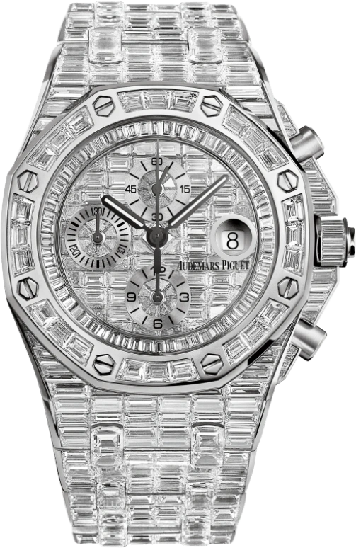 Audemars Piguet,Royal Oak Offshore 42mm,42mm,White Gold,Black,Automatic,Chronograph,Day,26473BC,26473BC.ZZ.8043BC.01