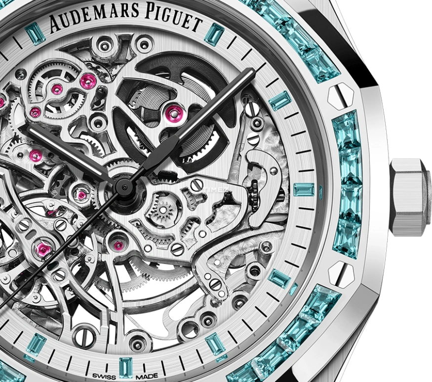 Audemars Piguet,Royal Oak 41mm,41mm,White Gold,Skeleton,Silver,Automatic,45hours,In-house Caliber,15412BC,15412BC.TO.1220BC.01
