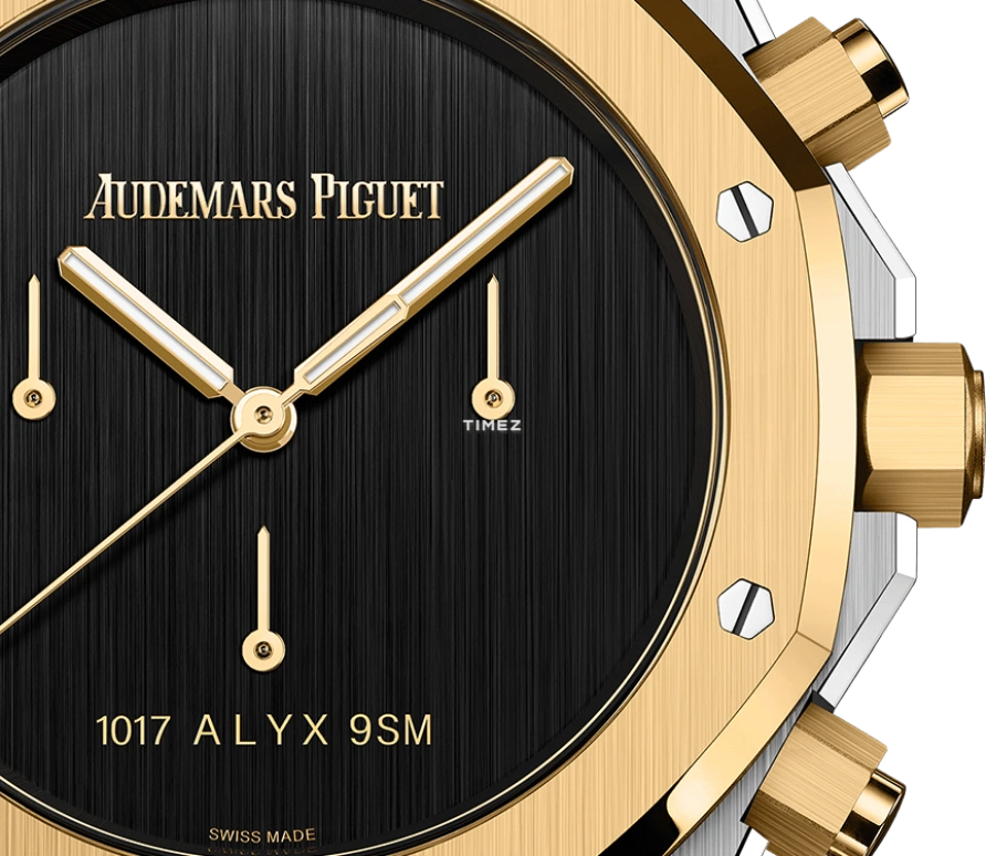 Audemars Piguet,Royal Oak 41mm,41mm,Yellow Gold,Stainless Steel,Black,Automatic,Chronograph,70hours,26240SA,26240SA.OO.1320SA.01