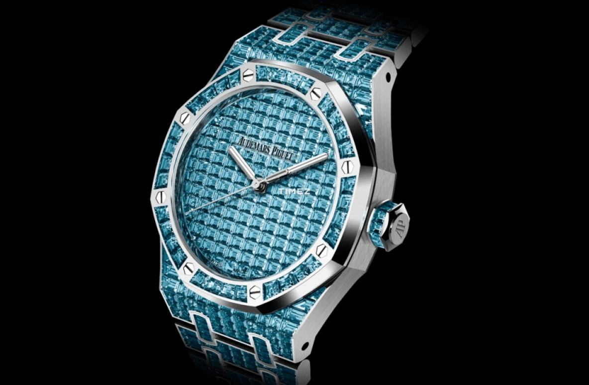Audemars Piguet,Royal Oak 41mm,41mm,White Gold,Blue,Automatic,70hours,In-house Caliber,15514BC,15514BC.TO.1284BC.01 50th