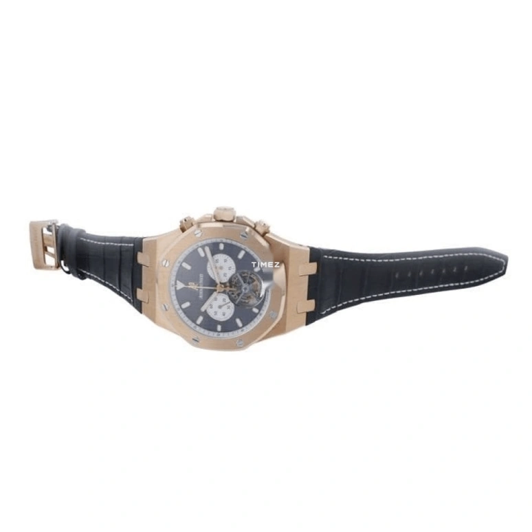 Audemars Piguet,Royal Oak 44mm,44mm,Rose Gold,Black,Handwound,Chronograph,Tourbillon,25977OR,25977OR.OO.D005CR.01