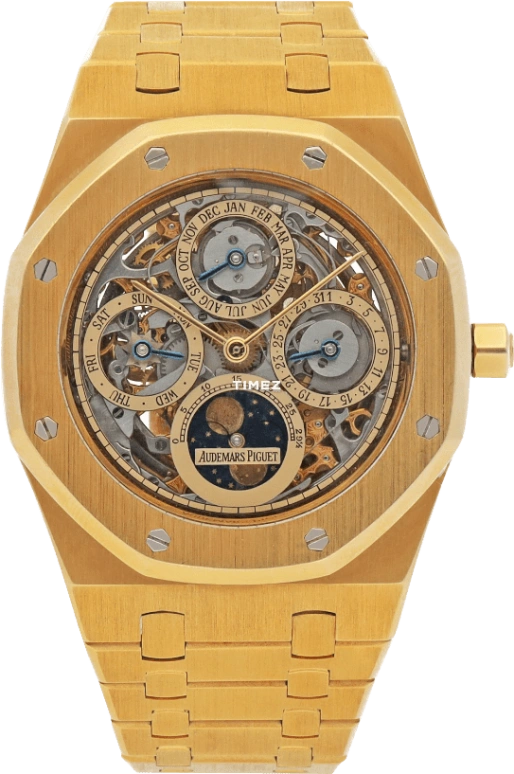 Audemars Piguet,Royal Oak 39mm,39mm,Yellow Gold,Skeleton,Automatic,Moonphase,Perpetual Calendar,Month,Date,Sapphire,Octagon,Pharrell Williams,25636BA,25636BA.OO.0944BA.01