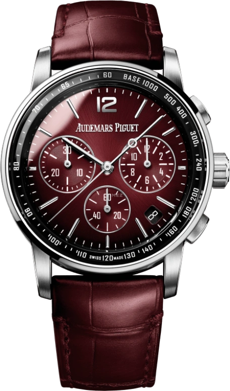 Audemars Piguet,CODE 11.59 41mm,41mm,White Gold,Red,Automatic,Chronograph,Day,Flyback,26393BC,26393BC.OO.A068CR.01