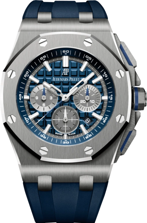 Audemars Piguet,Royal Oak Offshore 42mm,42mm,Titanium,Ceramic,Blue,Automatic,Chronograph,Day,26480TI,26480TI.OO.A027CA.01