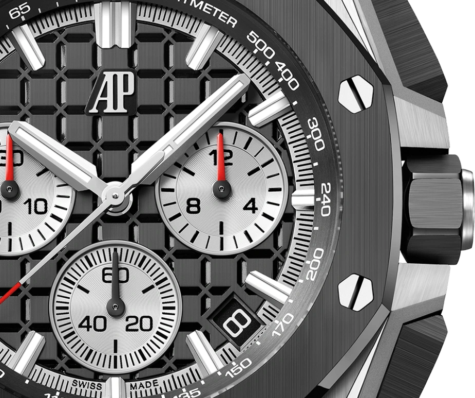 Audemars Piguet,Royal Oak Offshore 43mm,43mm,Ceramic,Stainless Steel,Black,Automatic,Chronograph,Day,Flyback,26420SO,26420SO.OO.A002CA.01