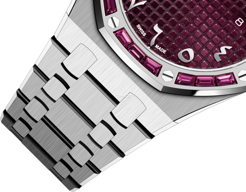 Audemars Piguet,Royal Oak 33mm,33mm,White Gold,Purple,Quartz,Day,In-house Caliber,67656BC,67656BC.GR.1261BC.01