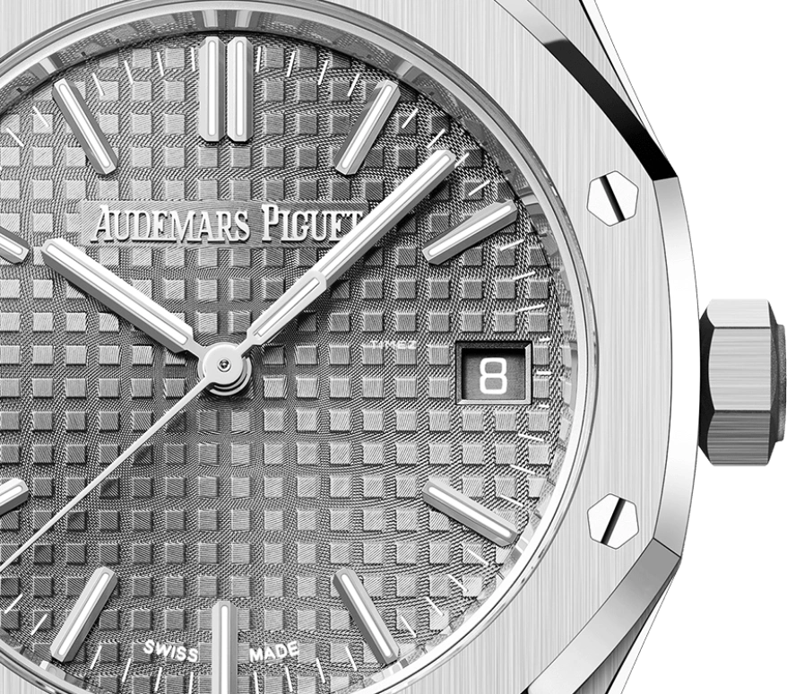 Audemars Piguet,Royal Oak 37mm,37mm,Stainless Steel,Grey,Automatic,Day,60hours,15550ST,15550ST.OO.1356ST.07