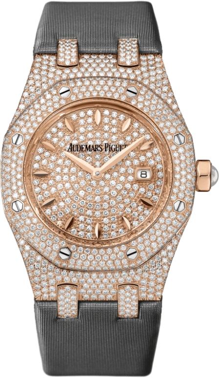 Audemars Piguet,Royal Oak 33mm,33mm,Pink Gold,Rose Gold,Quartz,Day,In-house Caliber,67625OR,67625OR.ZZ.D009SU.01