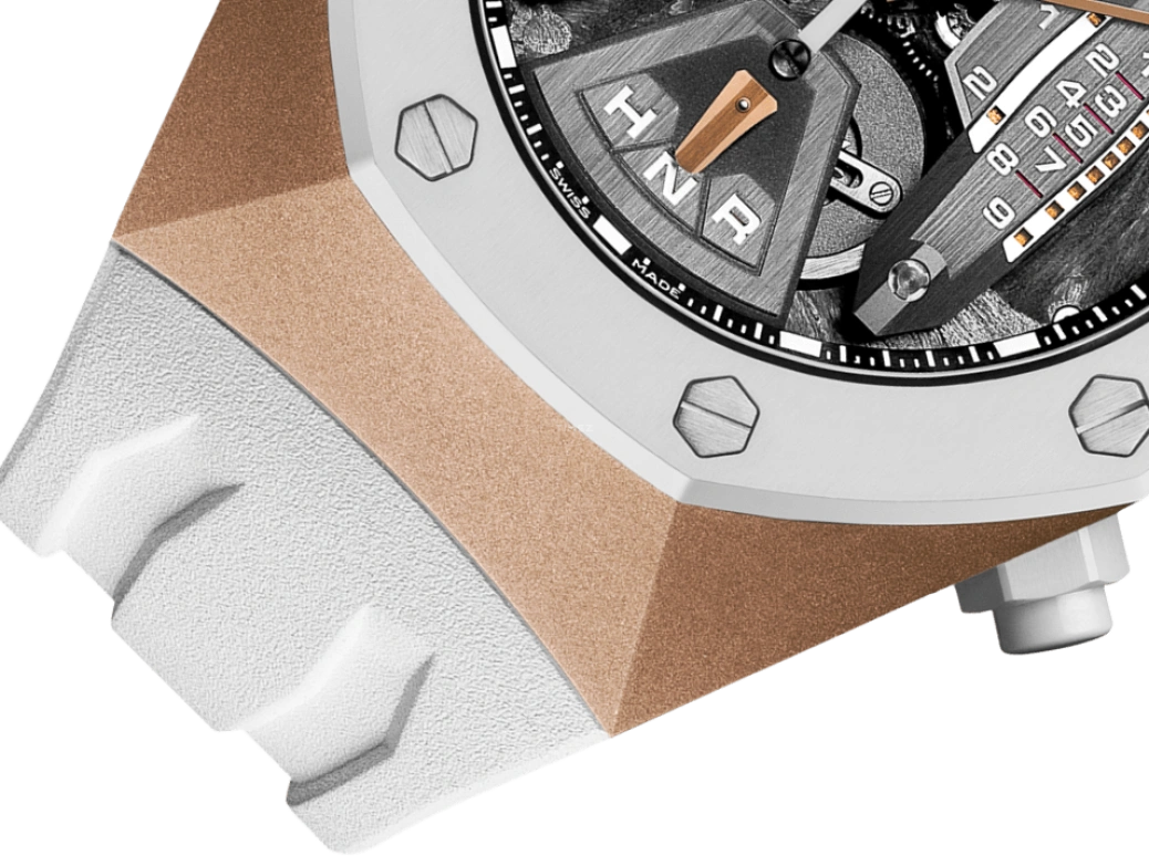 Audemars Piguet,Royal Oak Concept 44mm,44mm,Pink Gold,Ceramic,Skeleton,Black,Handwound,Chronograph,Power Reserve Indicator,Tourbillon,Function Selector,237hours,In-house Caliber,26223RO,26223RO.OO.D010CA.01