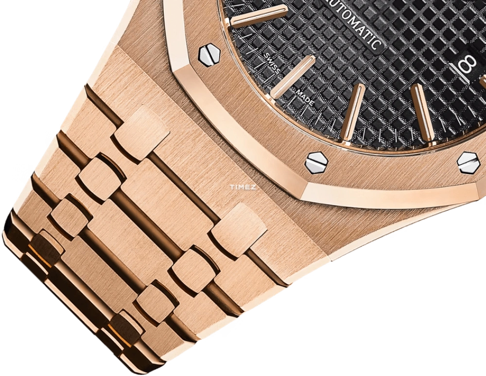 Audemars Piguet,Royal Oak 41mm,41mm,Rose Gold,Black,Automatic,Day,60hours,15400OR,15400OR.OO.1220OR.01.A