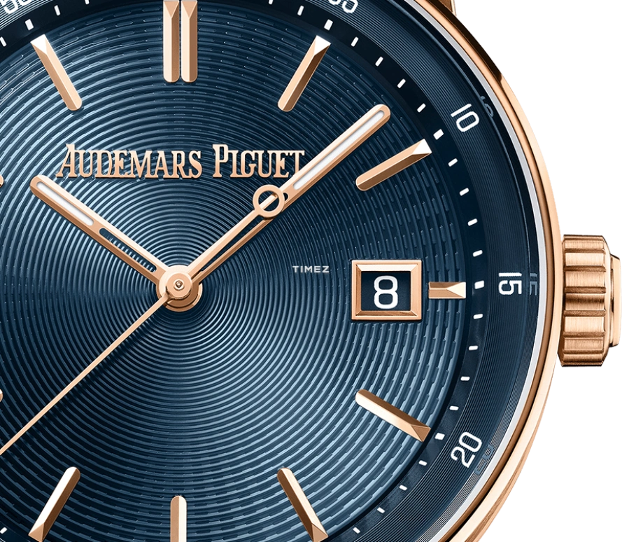 Audemars Piguet,CODE 11.59 38mm,38mm,Rose Gold,Blue,Automatic,Day,60hours,77410OR,77410OR.OO.A342CR.01