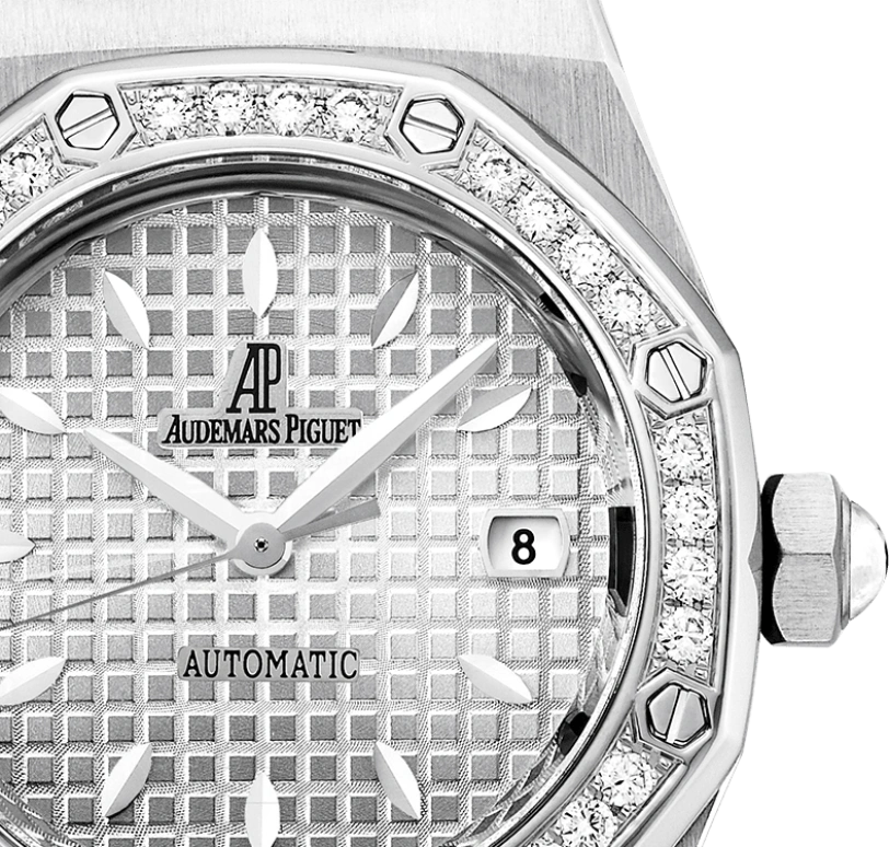 Audemars Piguet,Royal Oak 33mm,33mm,Stainless Steel,Silver,White,Automatic,Day,40hours,77321ST,77321ST.ZZ.1230ST.01