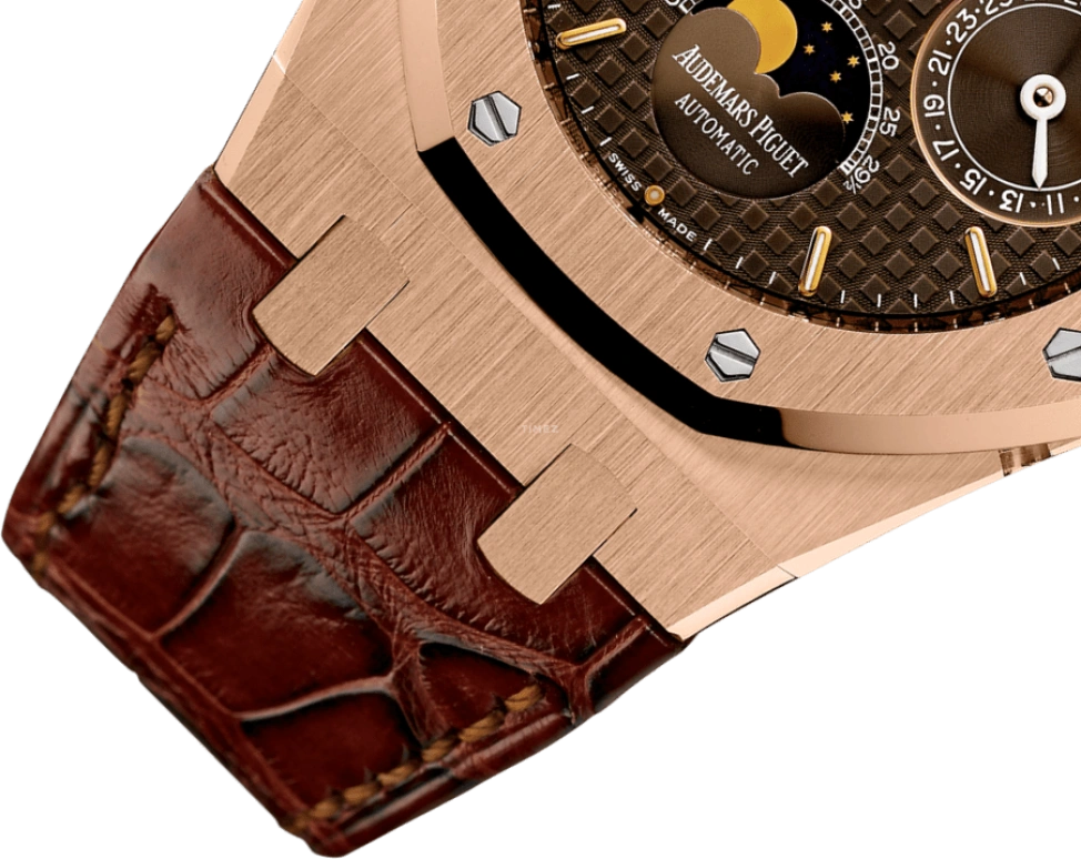 Audemars Piguet,Royal Oak 39mm,39mm,Pink Gold,Brown,Automatic,Moonphase,Perpetual Calendar,Leap Year,Month,40hours,In-house Caliber,26252OR,26252OR.OO.D092CR.01