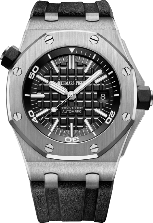 Audemars Piguet,Royal Oak Offshore 42mm,42mm,Stainless Steel,Black,Automatic,Day,60hours,15710ST,15710ST.OO.A002CA.01