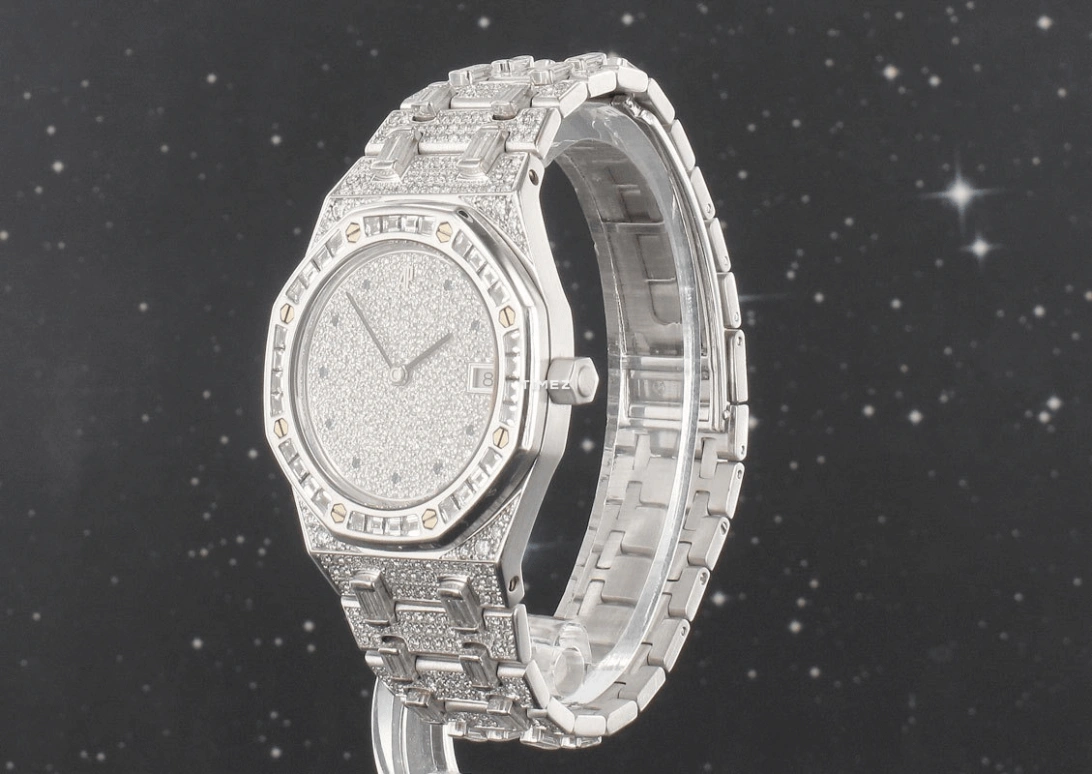 Audemars Piguet,Royal Oak 36mm,36mm,White Gold,Silver,Automatic,Day,Sapphire,14841BC,14841BC.Z.0699BC/02