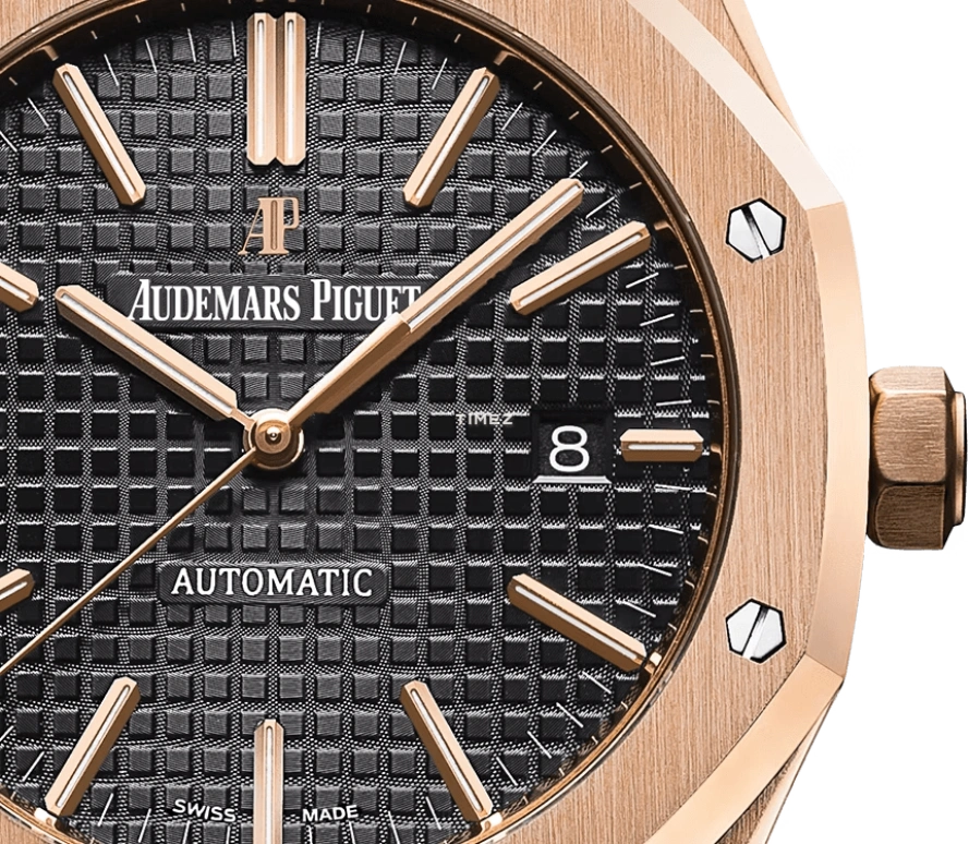 Audemars Piguet,Royal Oak 41mm,41mm,Rose Gold,Black,Automatic,Day,60hours,15400OR,15400OR.OO.1220OR.01.A