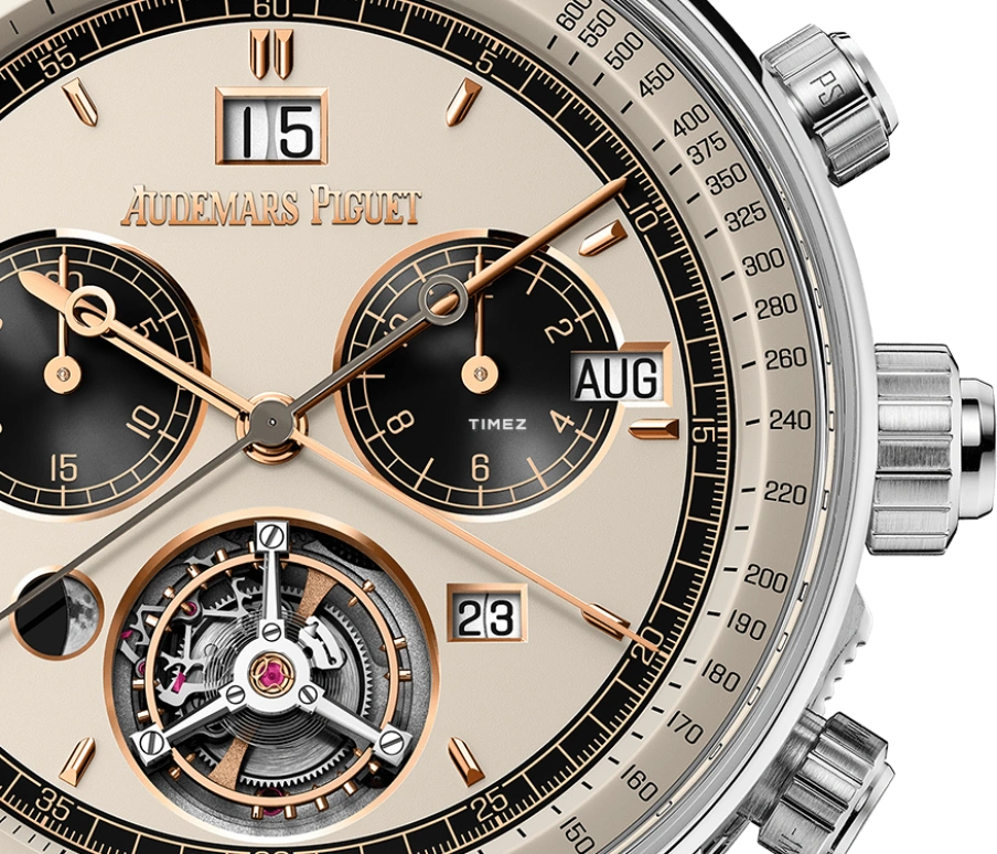 Audemars Piguet,CODE 11.59 42mm,42mm,White Gold,Cream,Automatic,Chronograph,Moonphase,Month,Date,60hours,In-house Caliber,26398BC,26398BC.OO.D002CR.04