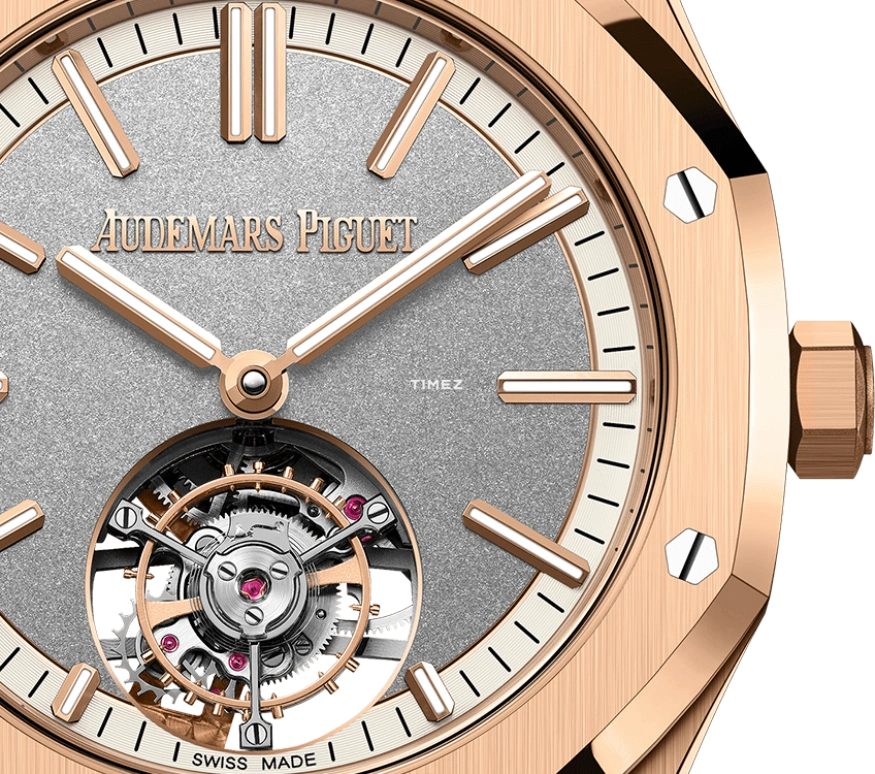 Audemars Piguet,Royal Oak 41mm,41mm,Rose Gold,Grey,Automatic,Tourbillon,65hours,26730OR,26730OR.OO.1320OR.05