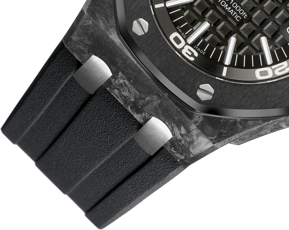 Audemars Piguet,Royal Oak Offshore 42mm,42mm,Titanium,Ceramic,Carbon,Black,Automatic,Day,60hours,15706AU,15706AU.OO.A002CA.01