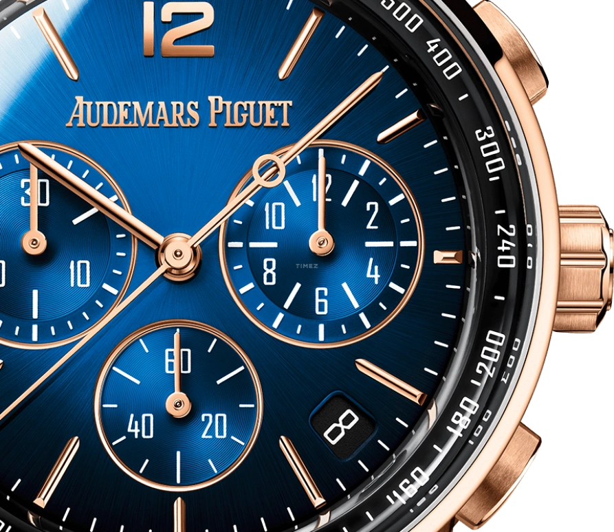 Audemars Piguet,CODE 11.59 41mm,41mm,Rose Gold,Blue,Automatic,Chronograph,Day,Flyback,26393OR,26393OR.OO.A028CR.01