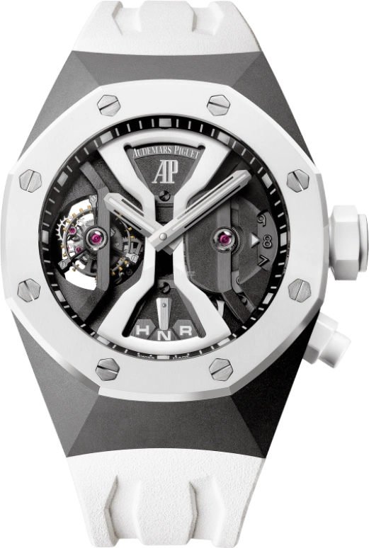 Audemars Piguet,Royal Oak Concept 44mm,44mm,Titanium,Ceramic,Skeleton,Grey,Handwound,Dule Time,Tourbillon,Function Selector,26580IO,26580IO.OO.D010CA.01