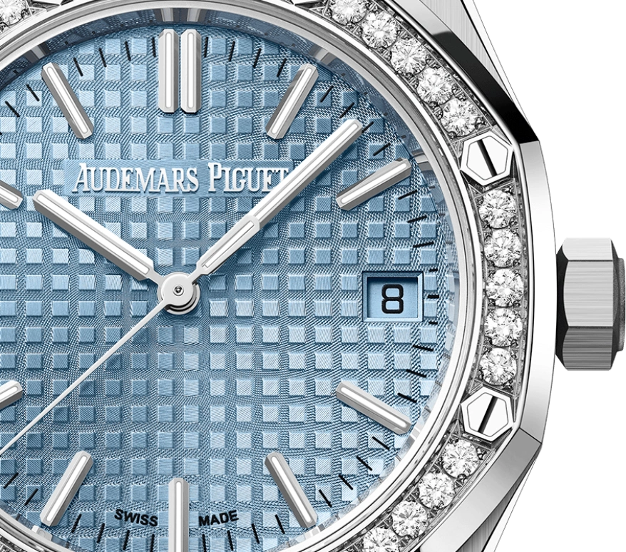 Audemars Piguet,Royal Oak 37mm,37mm,Stainless Steel,Blue,Automatic,Day,60hours,15551ST,15551ST.ZZ.1356ST.01 50th