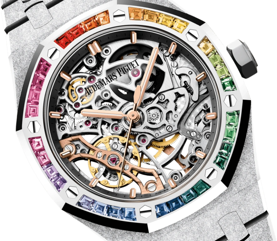 Audemars Piguet,Royal Oak 37mm,37mm,White Gold,Skeleton,Automatic,Double Balance,45hours,15468BC,15468BC.YG.1259BC.01