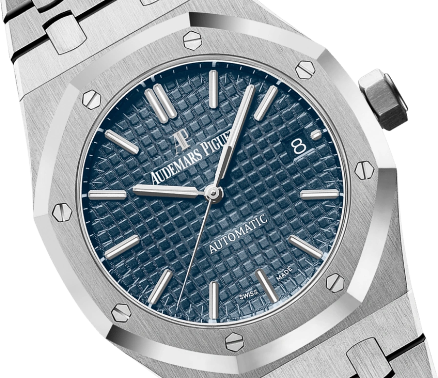 Audemars Piguet,Royal Oak 37mm,37mm,Stainless Steel,Blue,Automatic,Day,60hours,15450ST,15450ST.OO.1256ST.03
