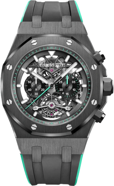 Audemars Piguet,Royal Oak 44mm,44mm,Titanium,Ceramic,Skeleton,Handwound,Chronograph,72hours,26343CE,26343CE.OO.D002CA.03