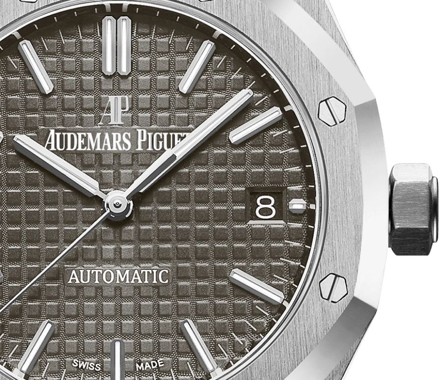 Audemars Piguet,Royal Oak 37mm,37mm,Stainless Steel,Grey,Automatic,Day,60hours,15450ST,15450ST.OO.1256ST.02