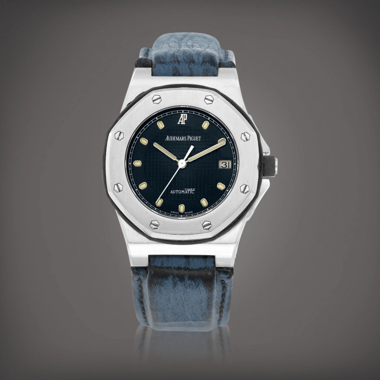 Audemars Piguet,Royal Oak Offshore 30mm,30mm,Stainless Steel,Blue,Automatic,Day,40hours,77151ST,77151ST.O.0009.01