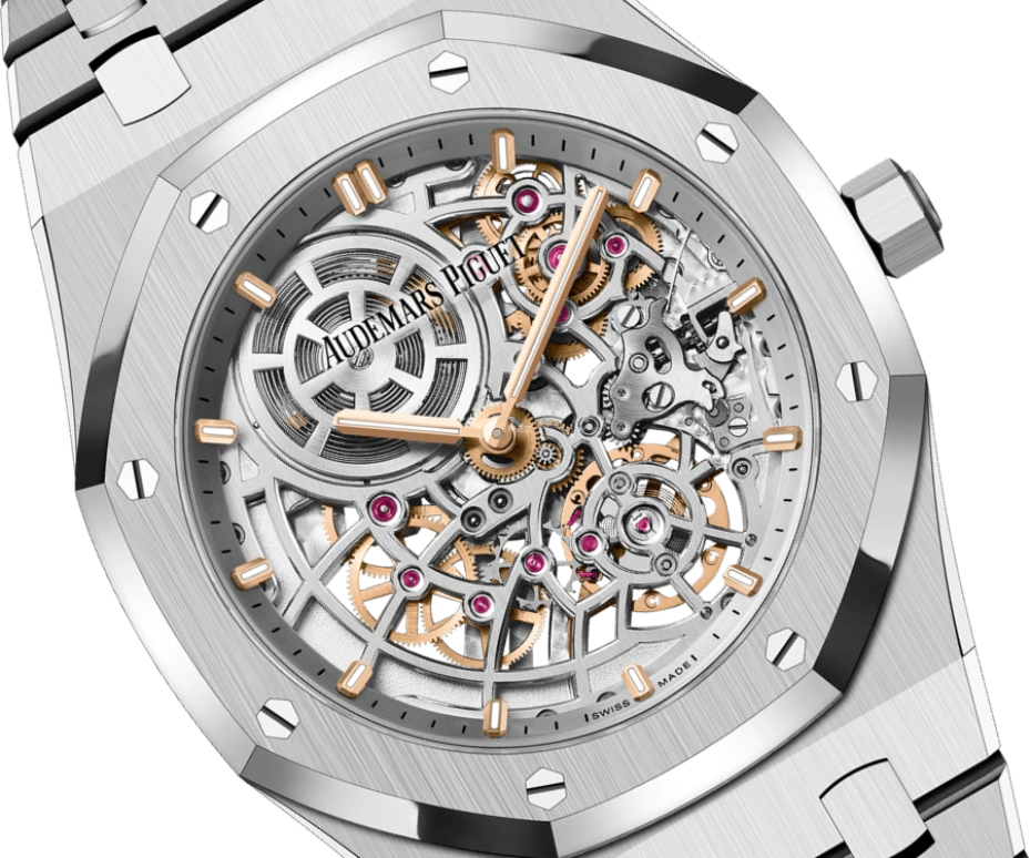Audemars Piguet,Royal Oak 39mm,39mm,Stainless Steel,Skeleton,Automatic,55hours,In-house Caliber,16204ST,16204ST.OO.1240ST.01 50th