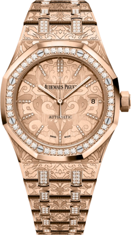 Audemars Piguet,Royal Oak 37mm,37mm,Rose Gold,Rose,Automatic,Day,60hours,15456OR,15456OR.ZG.1251OR.01