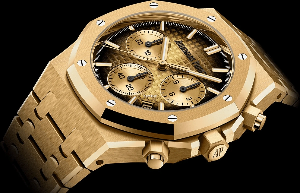 Audemars Piguet,Royal Oak 41mm,41mm,Yellow Gold,Gold,Automatic,Chronograph,Day,26240BA,26240BA.OO.1320BA.02