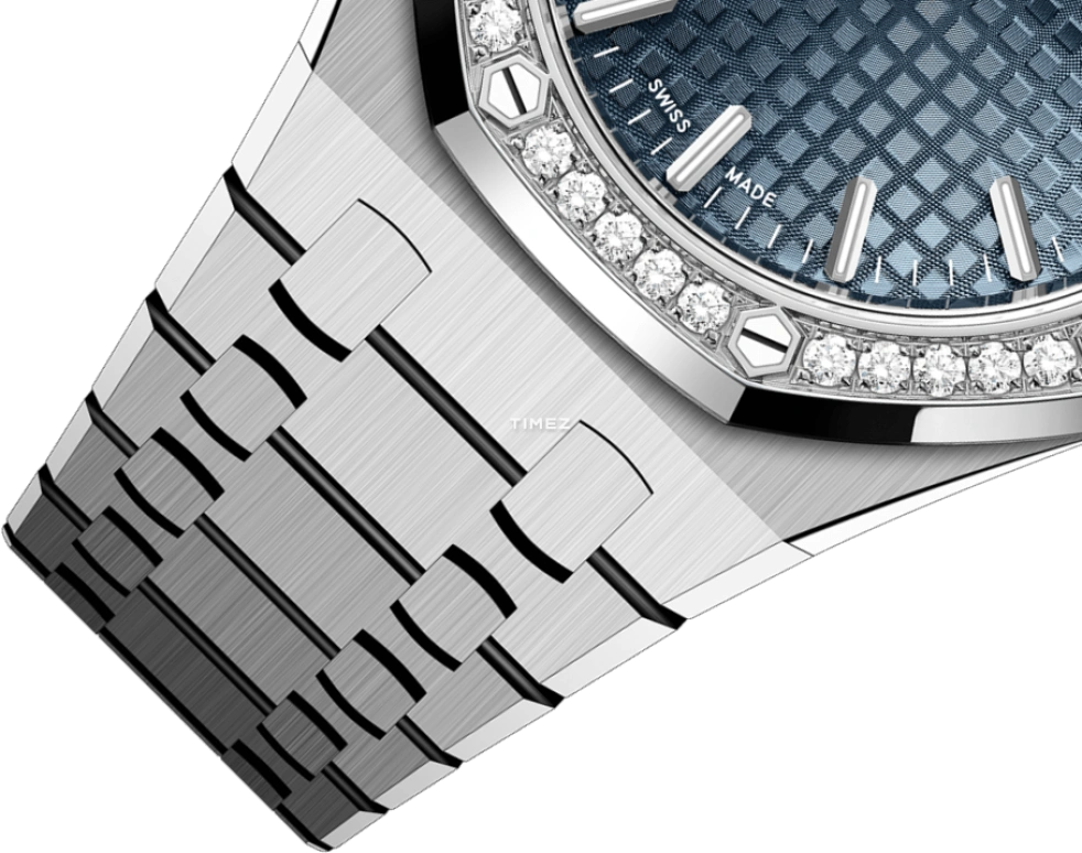 Audemars Piguet,Royal Oak 34mm,34mm,Stainless Steel,Blue,Automatic,Day,50hours,77451ST,77451ST.ZZ.1361ST.04